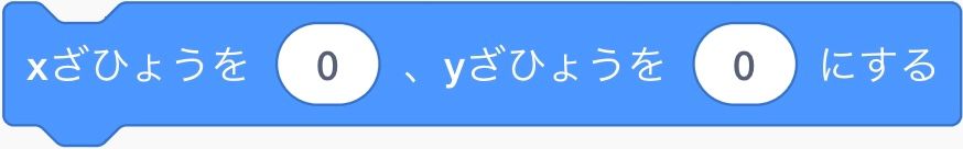 x座標とy座標を決めるブロック