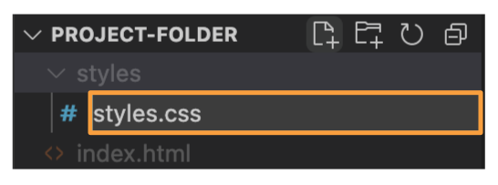 VS Code Styles CSS File Input