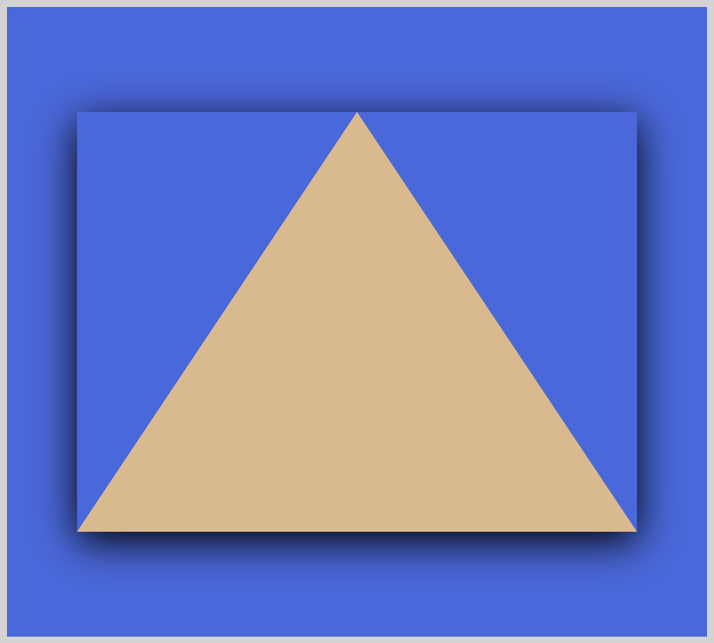 Triangle with box-shadow