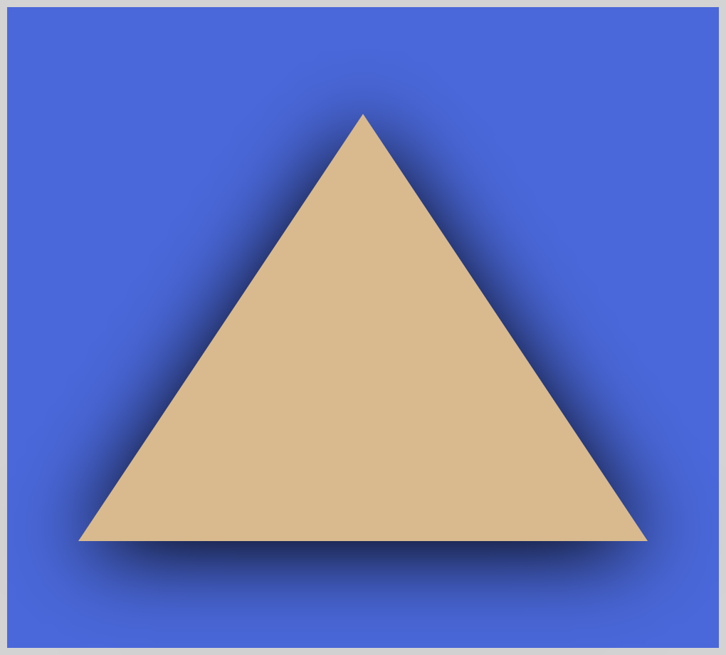 Triangle with drop-shadow()