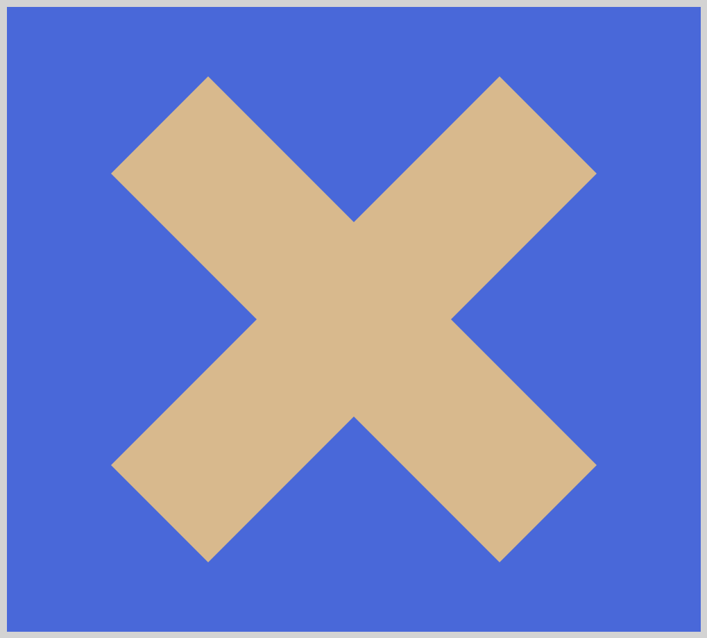 polygon() Letter X