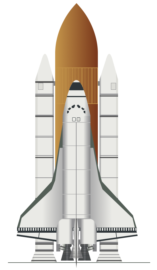 Space Shuttle Rocket and Orbiter