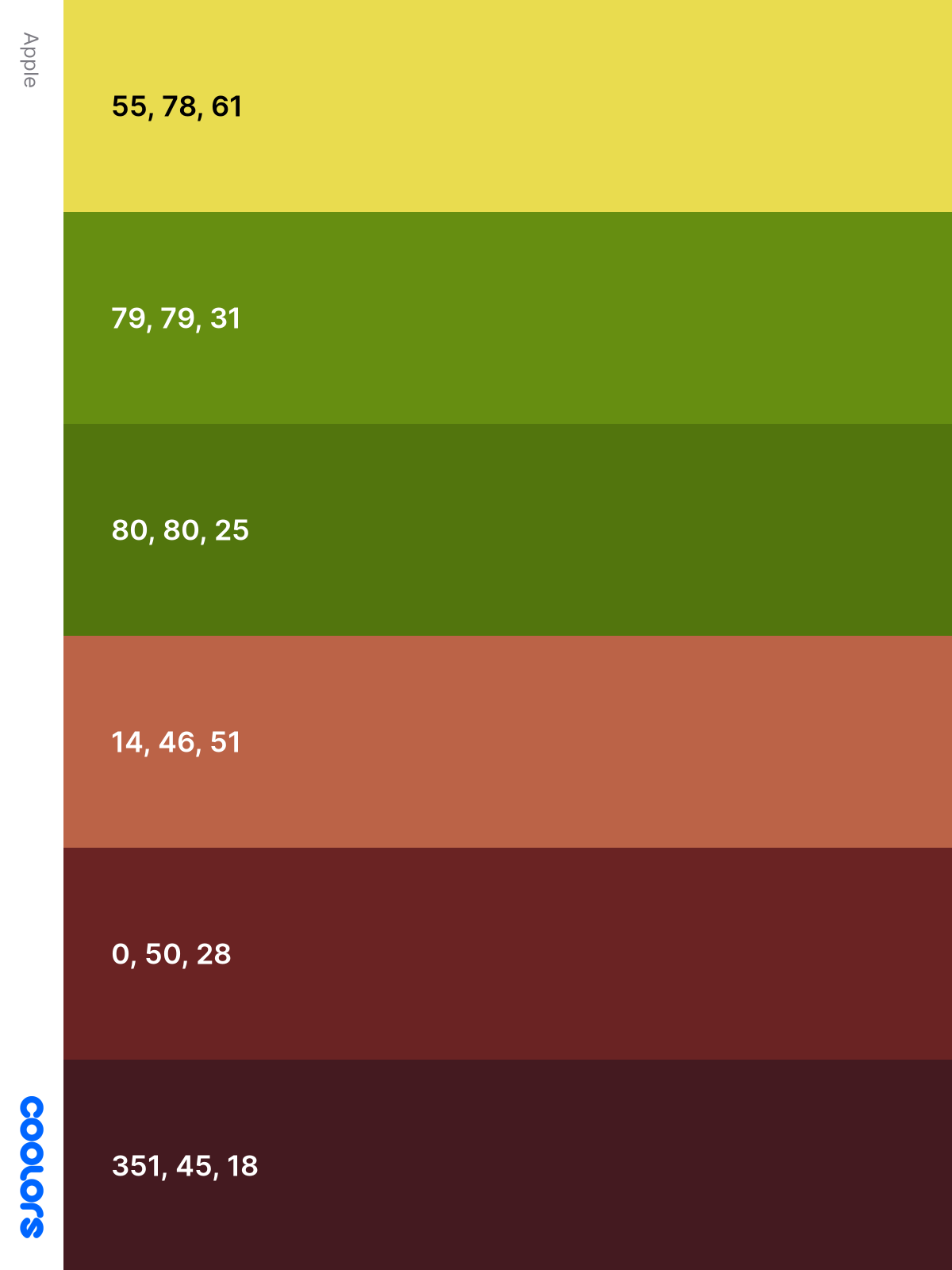 Leaf Color Palette