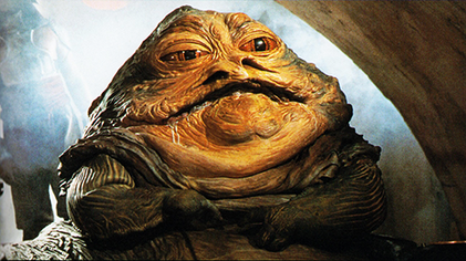 Jabba the Hutt in Return of the Jedi (1983)