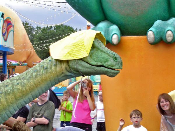 Lucky the Dinosaur at Disney World Lucky the Dinosaur at Disney World