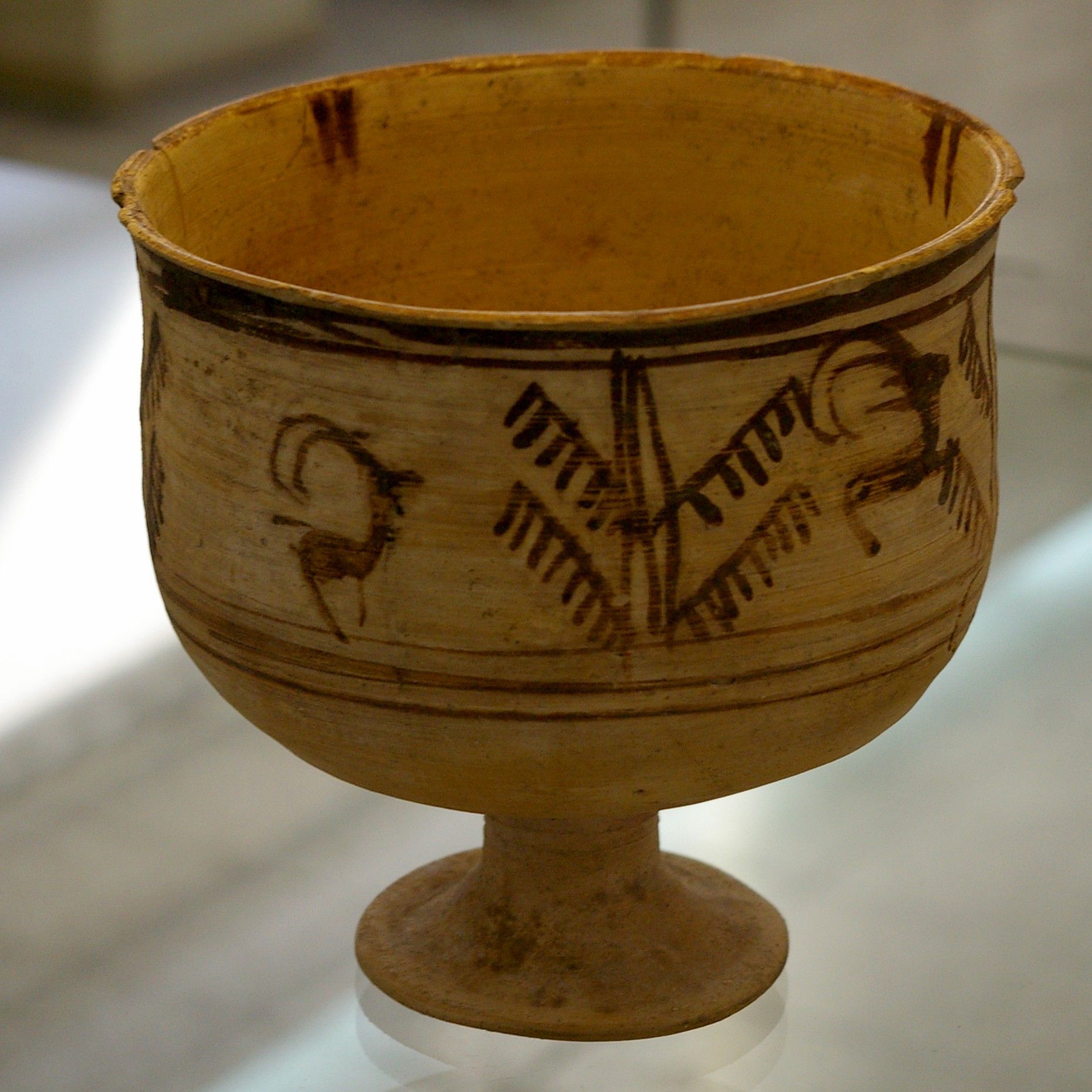 Goblet found in Shahr-e Sukhteh