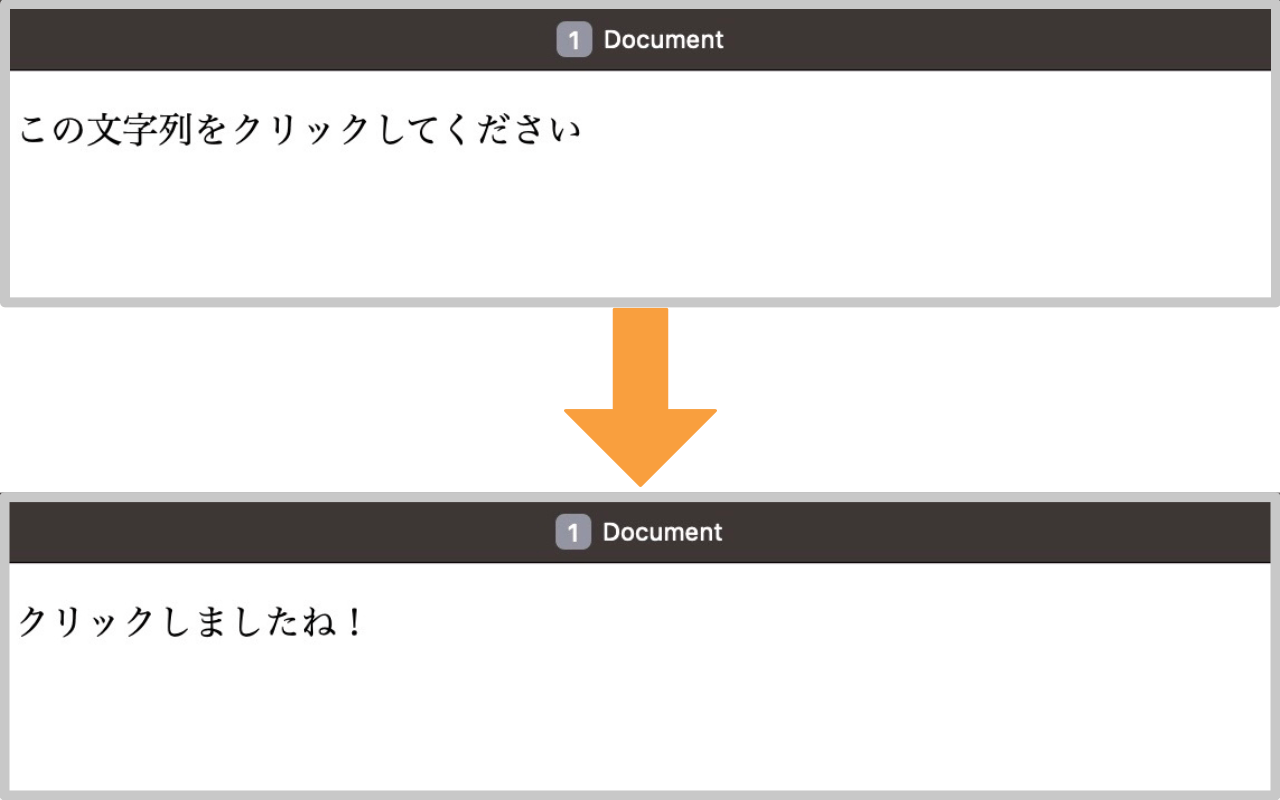 ブラウザ上の表示