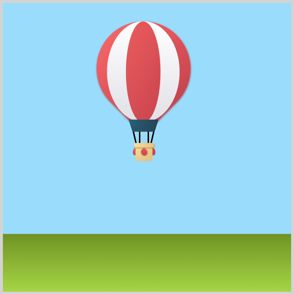 CSS Animation – Hot Air Balloon Launch