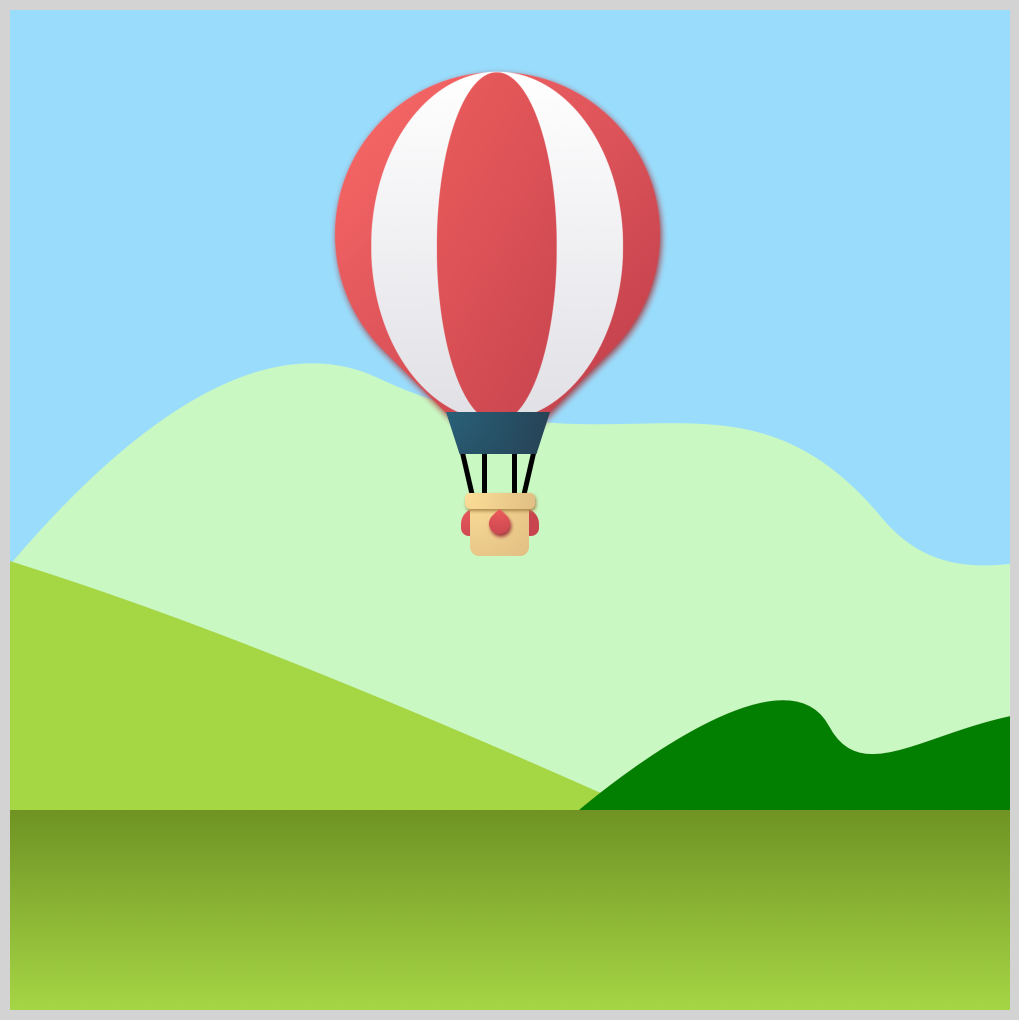 CSS Animation – Hot Air Balloon Launch