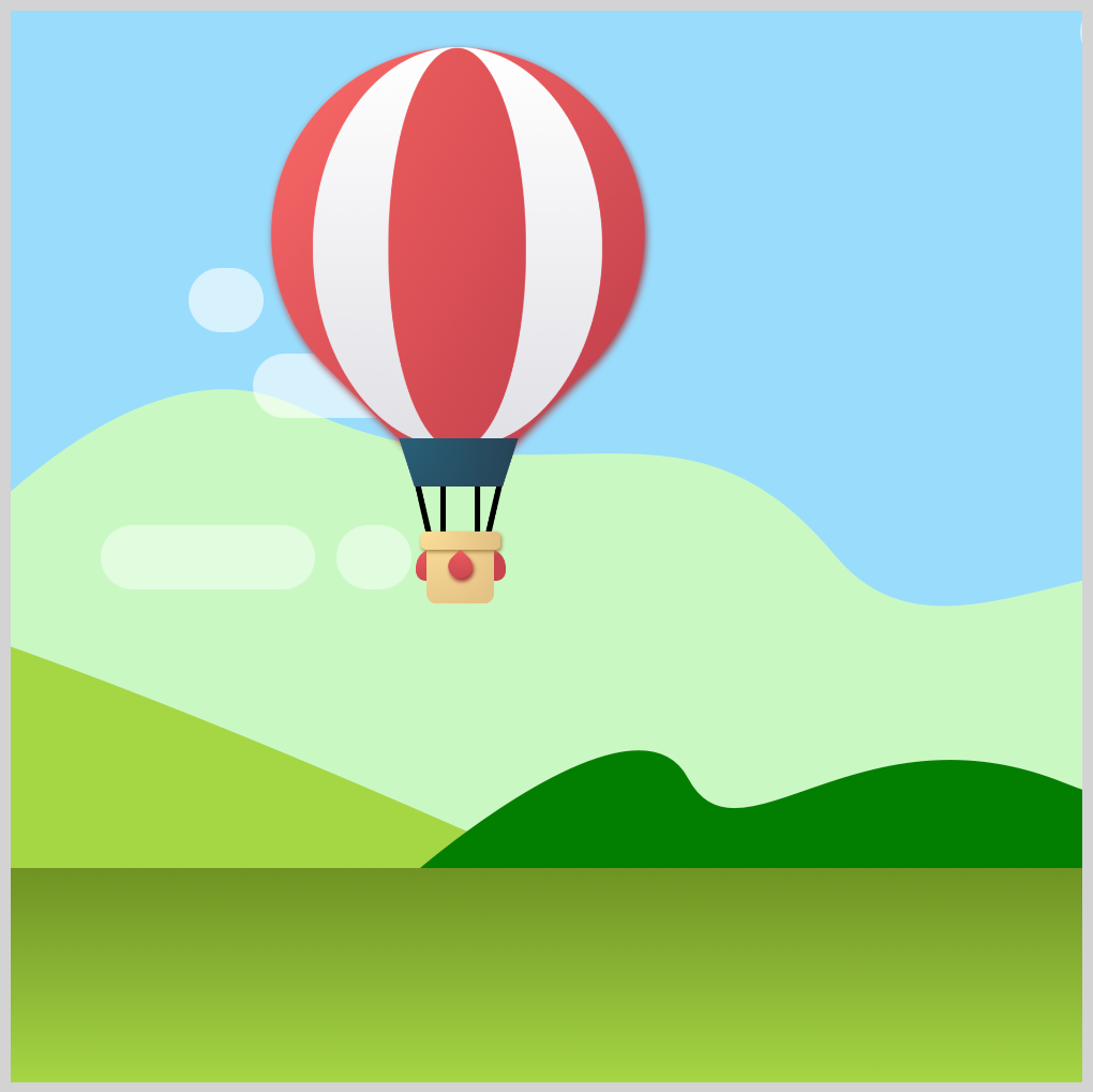 CSS Animation – Hot Air Balloon Launch