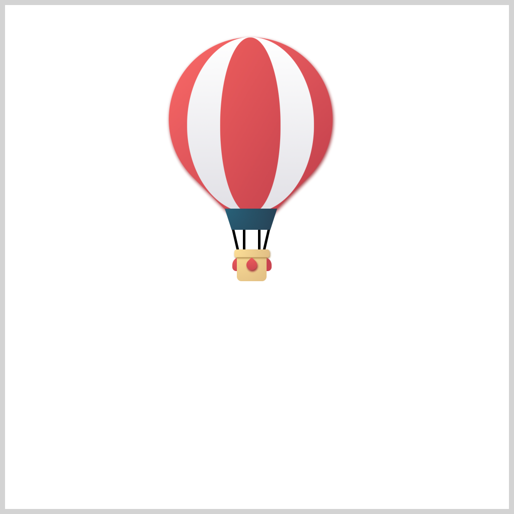Hot Air Balloon - Floating