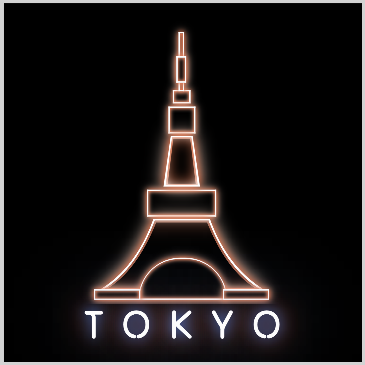 CSS Animation – Tokyo Tower Neon Sign