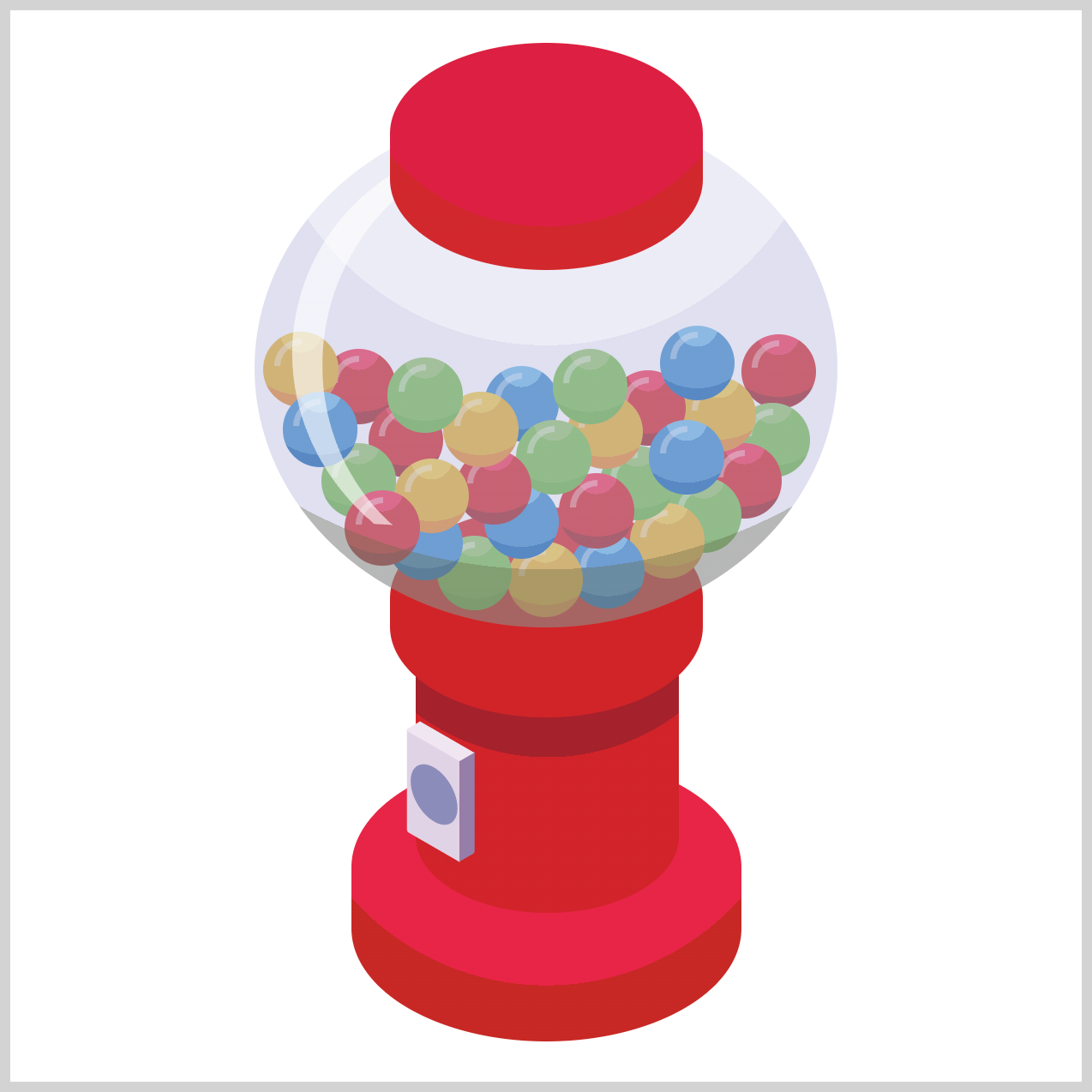 Isometric Gumball Machine - Preview