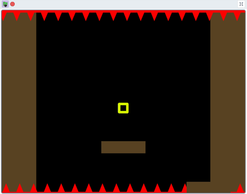 Scratch|したへおちるゲームのサンプルGIF