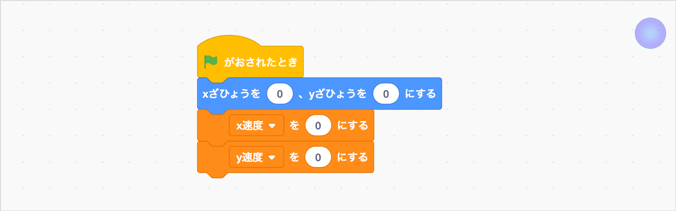さいしょのいちをしていして、へんすうを0でしょきかする