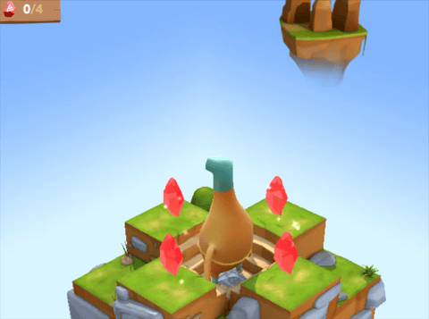 1つの階段をクリアする