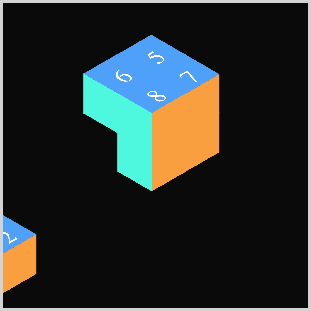 Cube 2 - translate: -190px 200px