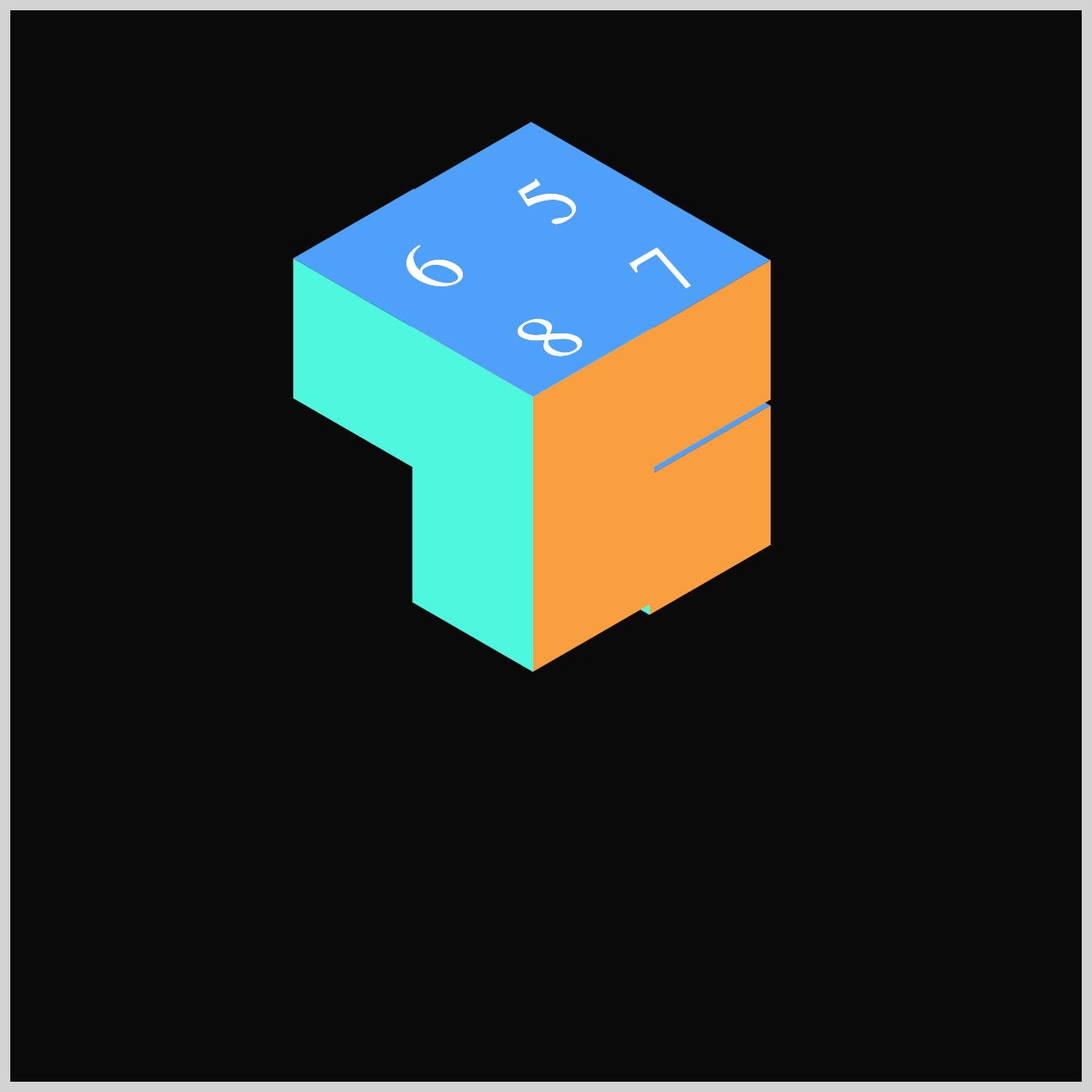 Cube 3 - translate: 0px 5px