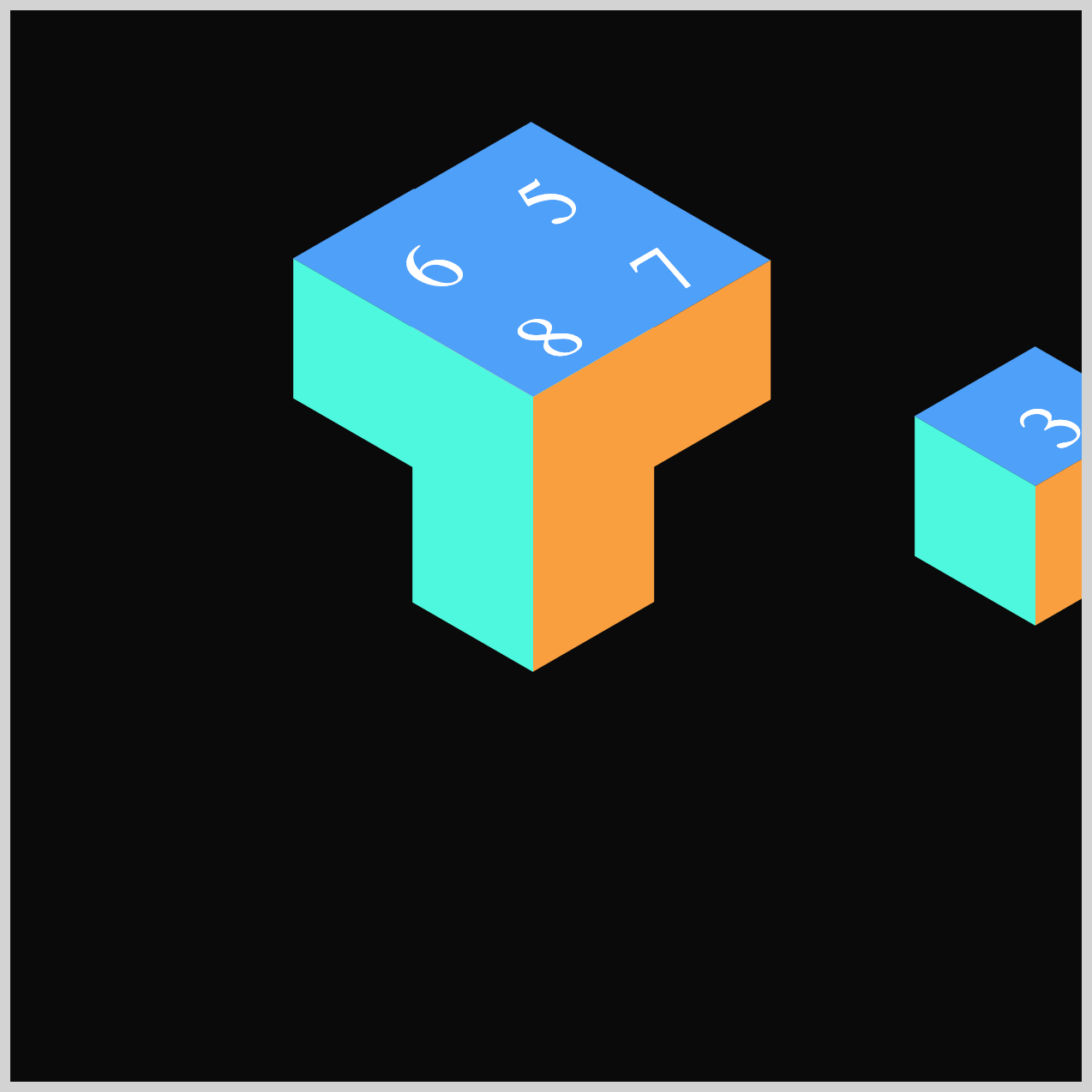 Cube 3 - translate: 180px 10px